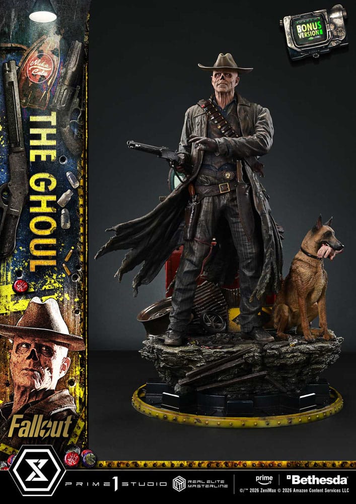 [PREORDINE] Fallout (Serie TV) Statua Real Elite Masterline 1/4 The Ghoul DX Bonus Version 64 cm - Prime 1 Studio - Statue