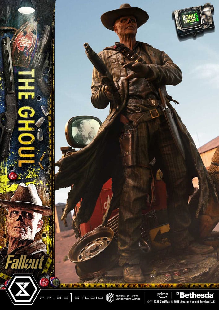 [PREORDINE] Fallout (Serie TV) Statua Real Elite Masterline 1/4 The Ghoul DX Bonus Version 64 cm - Prime 1 Studio - Statue