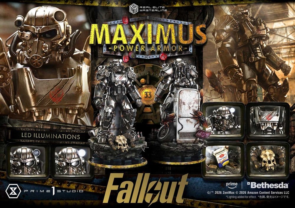 [PREORDINE] Fallout Statua Real Elite Masterline 1/4 Maximus Power Armor 67 cm - Prime 1 Studio - Statue