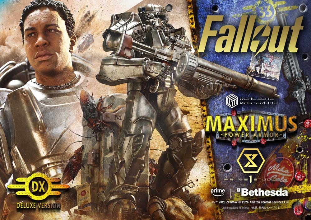 [PREORDINE] Fallout Statua Real Elite Masterline 1/4 Maximus Power Armor Deluxe Version 67 cm - Prime 1 Studio - Statue