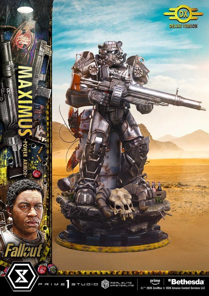 [PREORDINE] Fallout Statua Real Elite Masterline 1/4 Maximus Power Armor Deluxe Version 67 cm - Prime 1 Studio - Statue