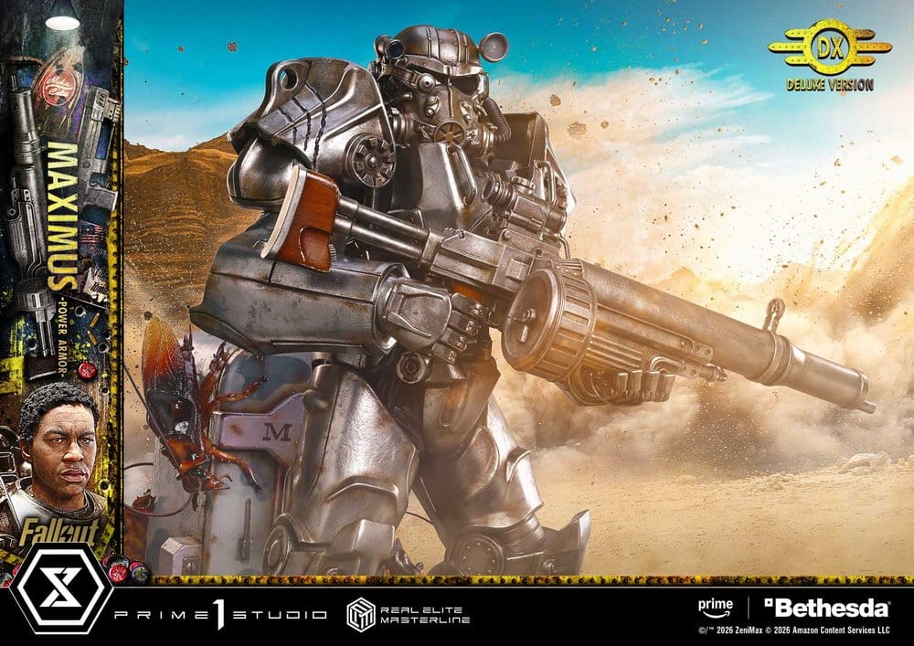 [PREORDINE] Fallout Statua Real Elite Masterline 1/4 Maximus Power Armor Deluxe Version 67 cm - Prime 1 Studio - Statue
