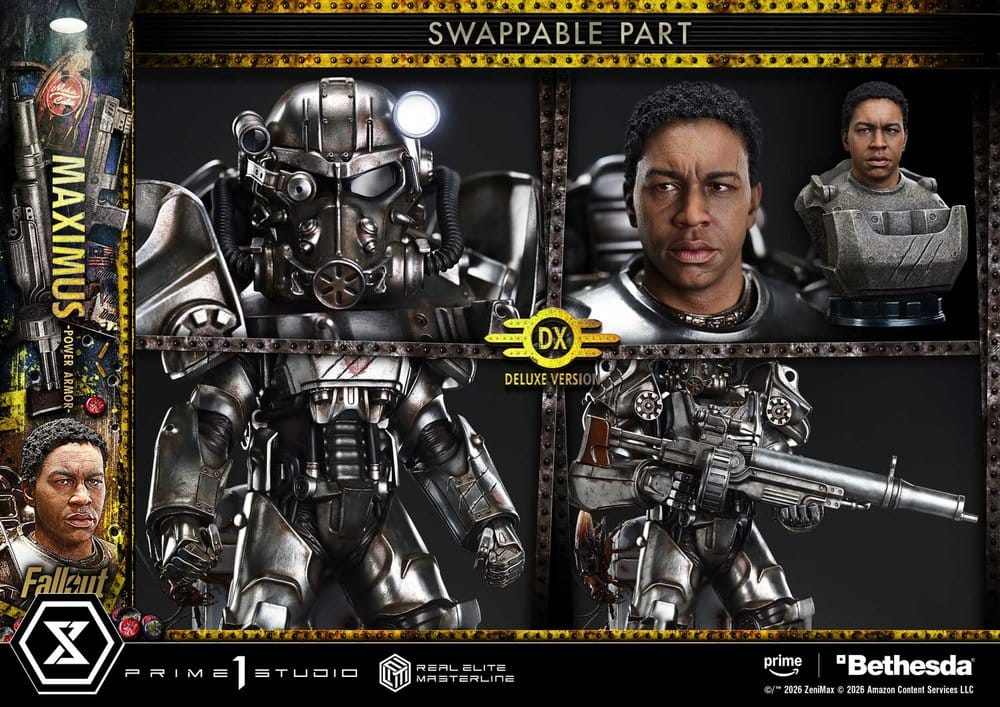 [PREORDINE] Fallout Statua Real Elite Masterline 1/4 Maximus Power Armor Deluxe Version 67 cm - Prime 1 Studio - Statue