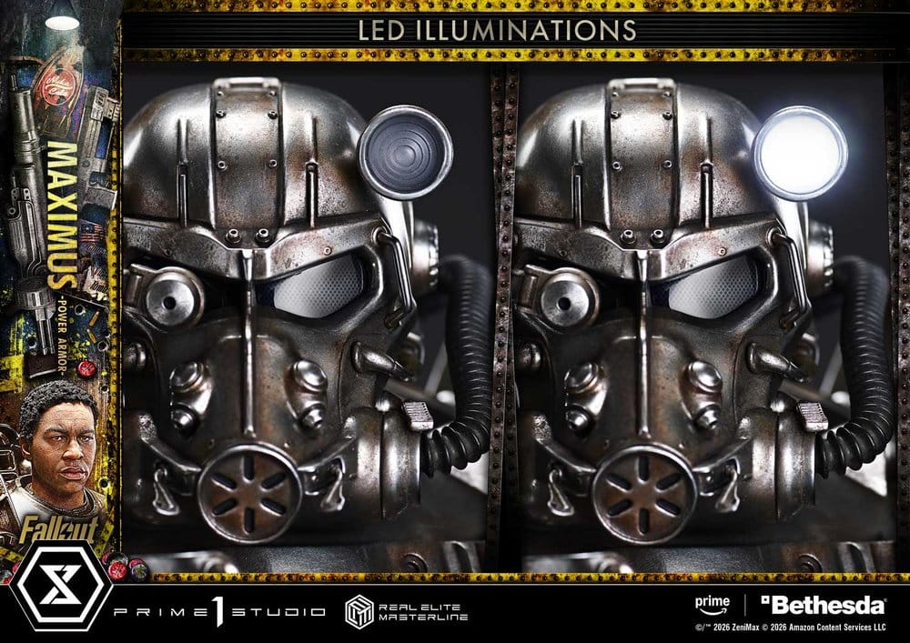[PREORDINE] Fallout Statua Real Elite Masterline 1/4 Maximus Power Armor Deluxe Version 67 cm - Prime 1 Studio - Statue