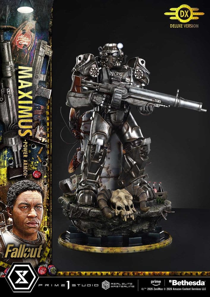 [PREORDINE] Fallout Statua Real Elite Masterline 1/4 Maximus Power Armor Deluxe Version 67 cm - Prime 1 Studio - Statue