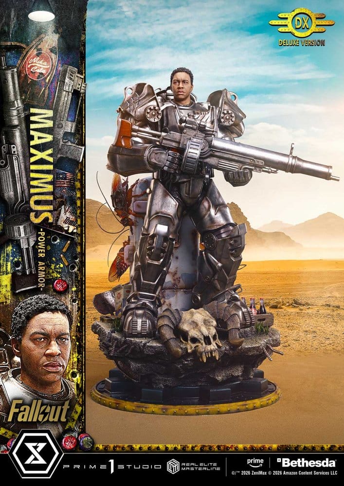 [PREORDINE] Statua Fallout Maximus Power Armor DX Bonus Version 1/4 67 cm - Prime 1 Studio - Statue