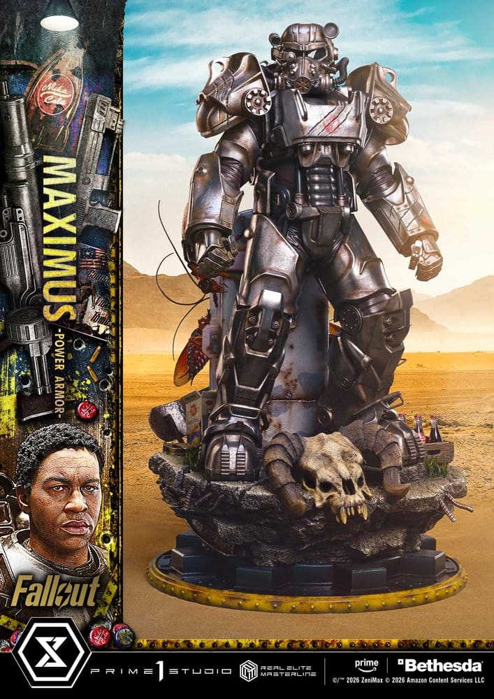 [PREORDINE] Statua Fallout Maximus Power Armor DX Bonus Version 1/4 67 cm - Prime 1 Studio - Statue