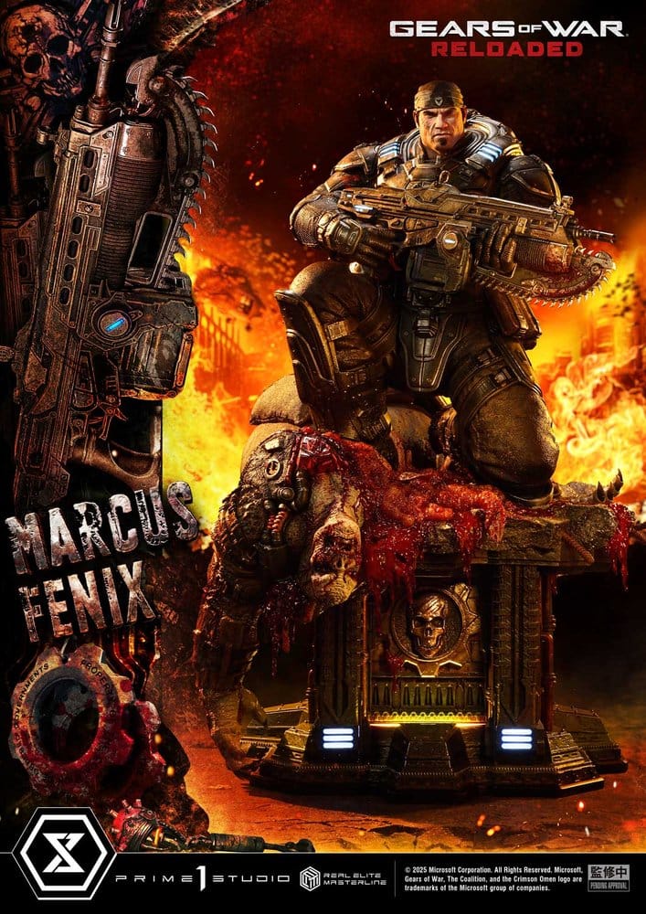 [PREORDINE] Gears of War: Reloaded - Statua Marcus Fenix Ultimate Version 97 cm - Prime 1 Studio - Statue