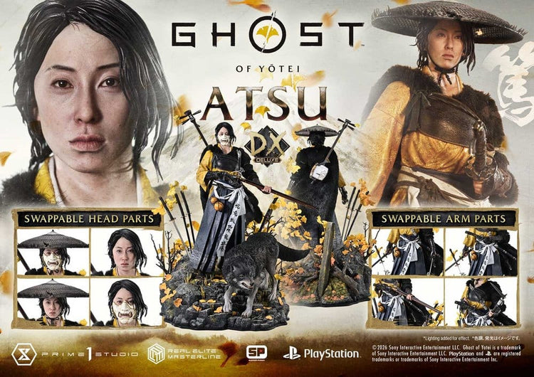 [PREORDINE] Ghost of Tsushima - Statua Real Elite Masterline 1/4 Atsu Deluxe Version 59 cm - Prime 1 Studio - Statue