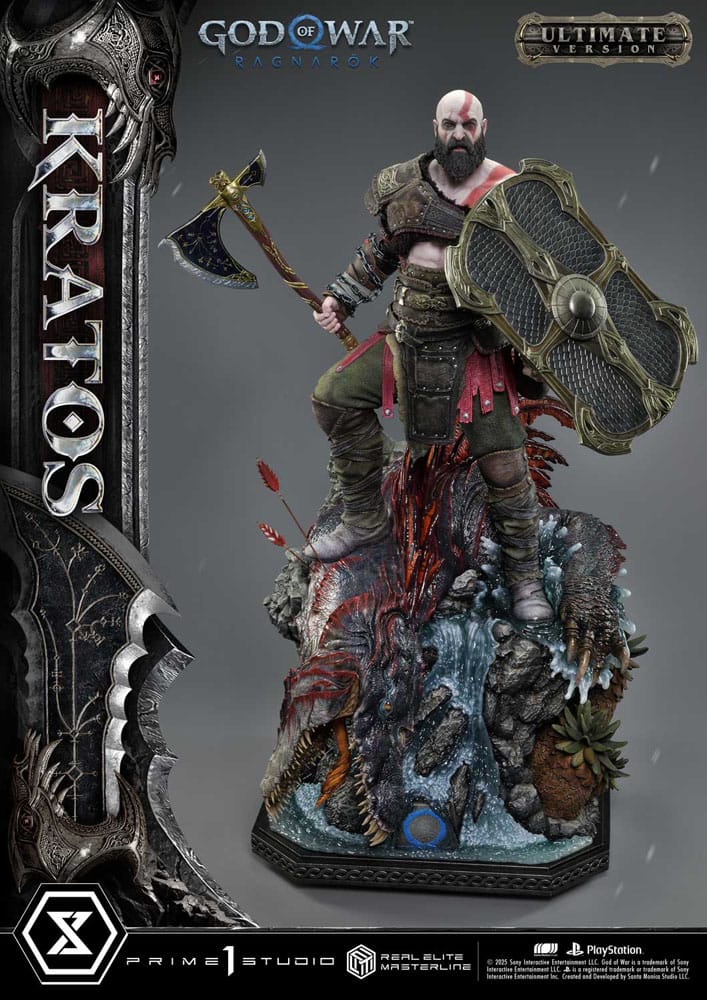 [PREORDINE] God of War: Ragnarok - Statua Kratos Ultimate Version 1/3 - 95 cm - Prime 1 Studio - Statue