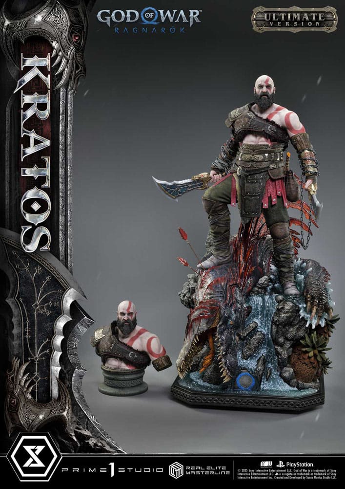 [PREORDINE] God of War: Ragnarok Statua 1/3 Kratos Ultimate Bonus Version 95 cm - Prime 1 Studio - Statue
