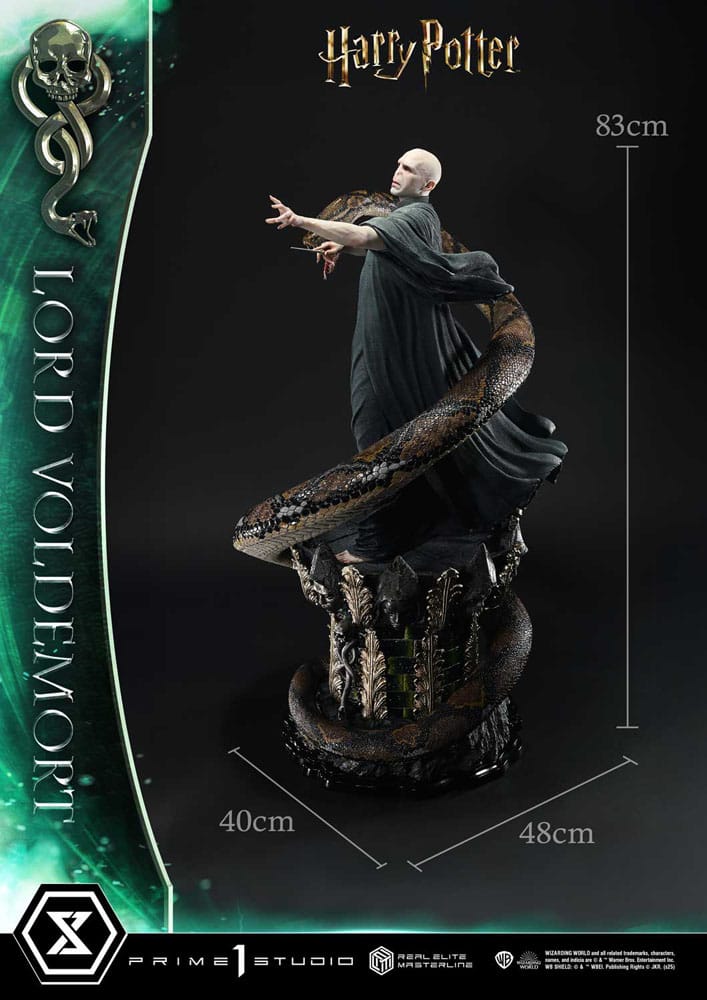 [PREORDINE] Statua Harry Potter Real Elite Masterline 1/4 Lord Voldemort Bonus Version 83 cm - Prime 1 Studio - Statue