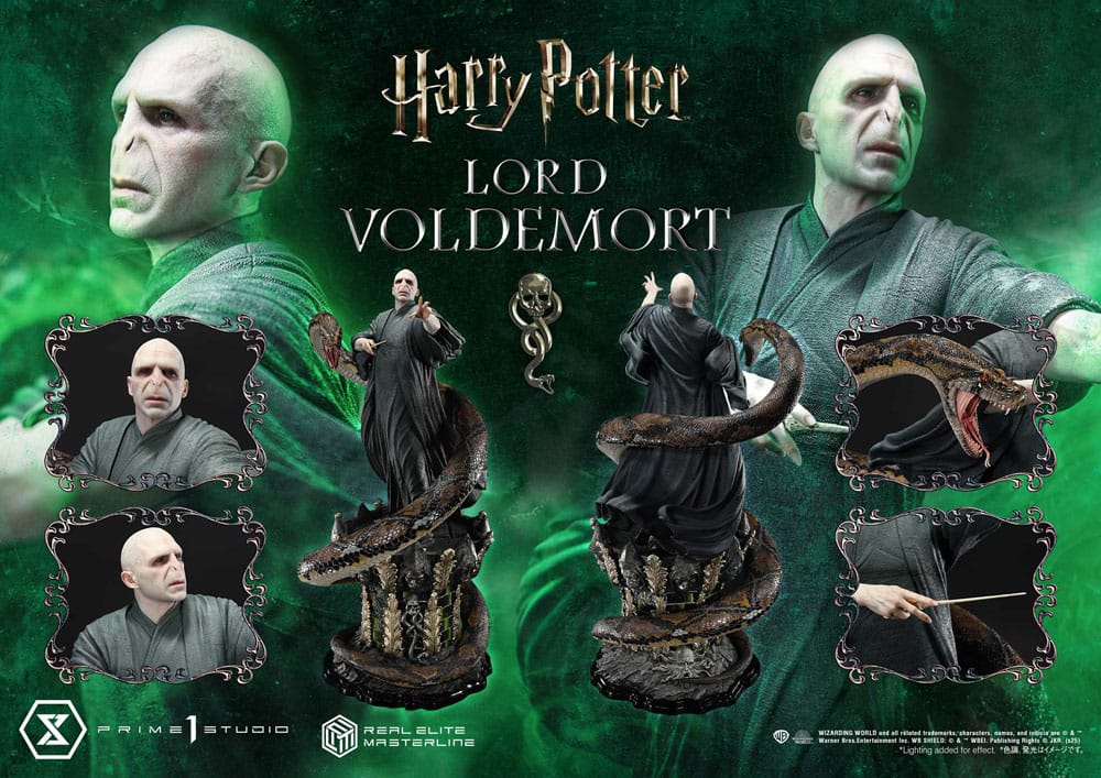 [PREORDINE] Statua Harry Potter Real Elite Masterline 1/4 Lord Voldemort Bonus Version 83 cm - Prime 1 Studio - Statue