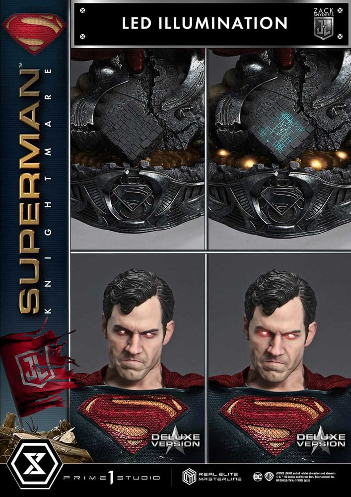 [PREORDINE] Justice League: Statua 1/3 Superman Knightmare Color Edition Deluxe Ver. 95 cm - Prime 1 Studio - Statue