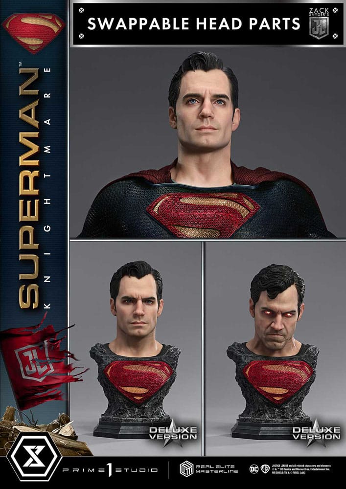[PREORDINE] Justice League: Statua 1/3 Superman Knightmare Color Edition Deluxe Ver. 95 cm - Prime 1 Studio - Statue