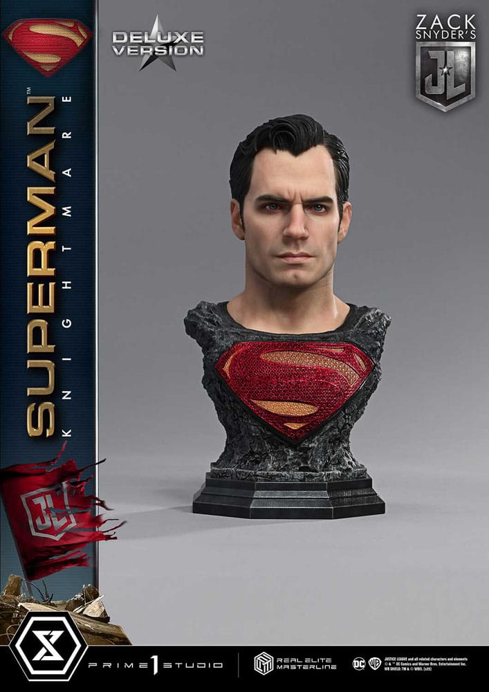 [PREORDINE] Justice League: Statua 1/3 Superman Knightmare Color Edition Deluxe Ver. 95 cm - Prime 1 Studio - Statue