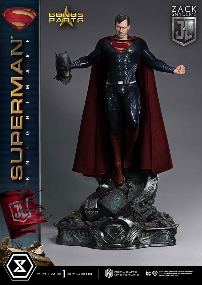 [PREORDINE] Justice League: Statua 1/3 Superman Knightmare Color Edition Deluxe Bonus Ver. 95 cm - Prime 1 Studio - Statue