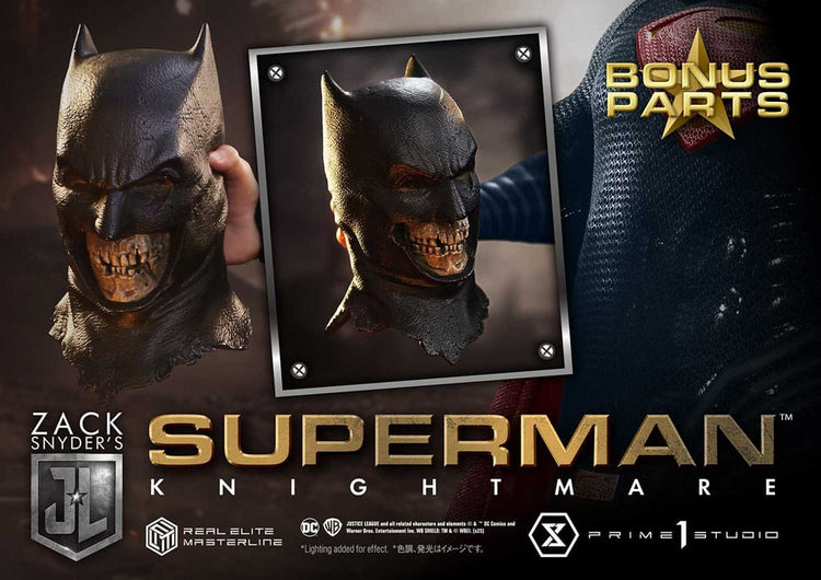 [PREORDINE] Justice League: Statua 1/3 Superman Knightmare Color Edition Deluxe Bonus Ver. 95 cm - Prime 1 Studio - Statue