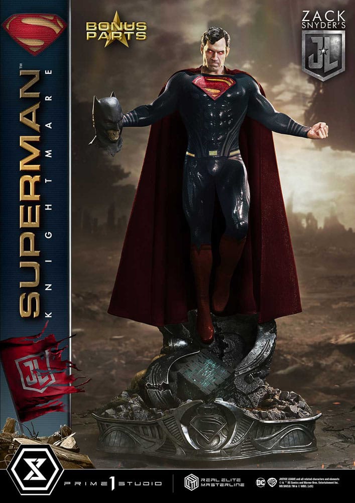 [PREORDINE] Justice League: Statua 1/3 Superman Knightmare Color Edition Deluxe Bonus Ver. 95 cm - Prime 1 Studio - Statue
