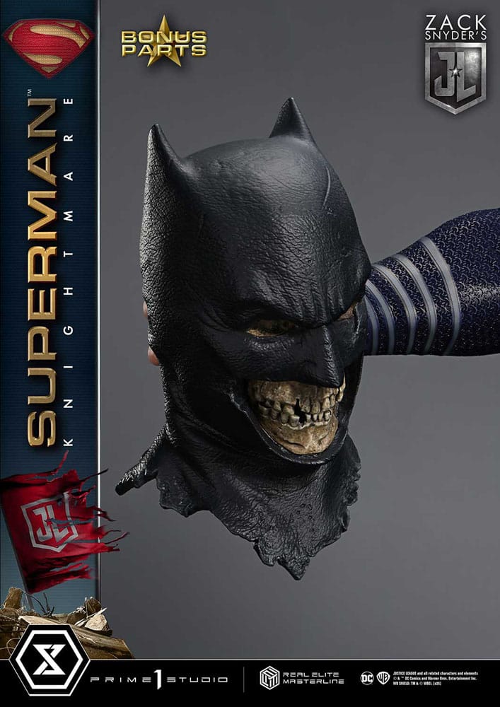 [PREORDINE] Justice League: Statua 1/3 Superman Knightmare Color Edition Deluxe Bonus Ver. 95 cm - Prime 1 Studio - Statue