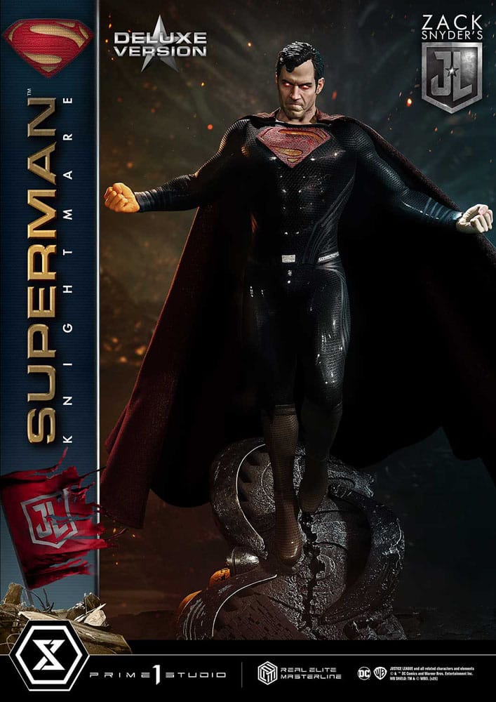 [PREORDINE] Justice League: Statua 1/3 Superman Knightmare Color Edition Deluxe Bonus Ver. 95 cm - Prime 1 Studio - Statue