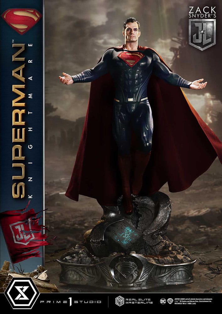 [PREORDINE] Justice League: Statua 1/3 Superman Knightmare Color Edition Deluxe Bonus Ver. 95 cm - Prime 1 Studio - Statue