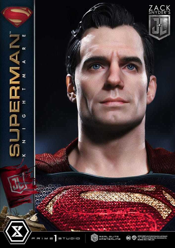 [PREORDINE] Justice League: Statua 1/3 Superman Knightmare Color Edition Deluxe Bonus Ver. 95 cm - Prime 1 Studio - Statue