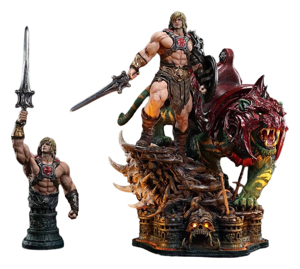 [PREORDINE] Statua He-Man & Battle Cat Ultimate Version 86 cm - Masters of the Universe - Prime 1 Studio - Statue