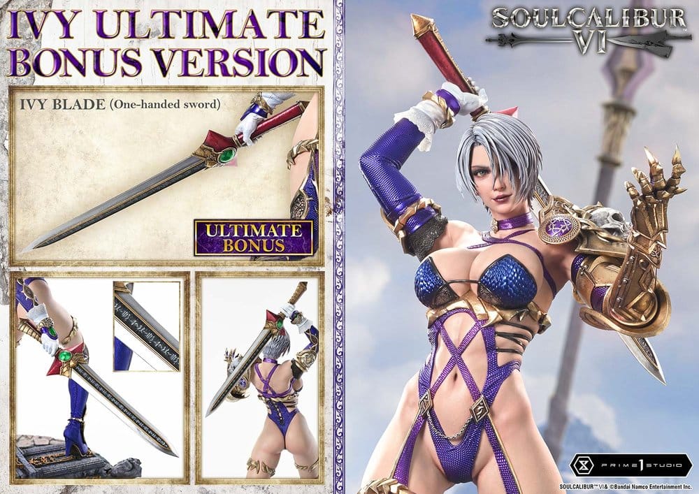 [PREORDINE] Statua Soul Calibur VI Ivy Ultimate Bonus Version 65 cm - Prime 1 Studio - Statue