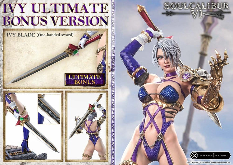 [PREORDINE] Statua Soul Calibur VI Ivy Ultimate Bonus Version 65 cm - Prime 1 Studio - Statue
