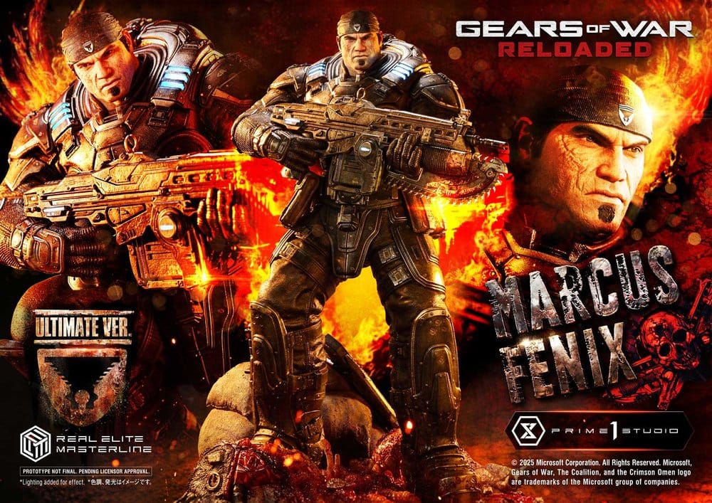 [PREORDINE] Gears of War: Reloaded Statua 1/3 Marcus Fenix Ultimate Version 97 cm - Prime 1 Studio - Statue