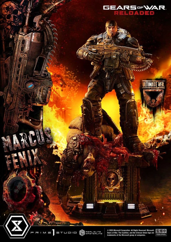 [PREORDINE] Gears of War: Reloaded Statua 1/3 Marcus Fenix Ultimate Version 97 cm - Prime 1 Studio - Statue