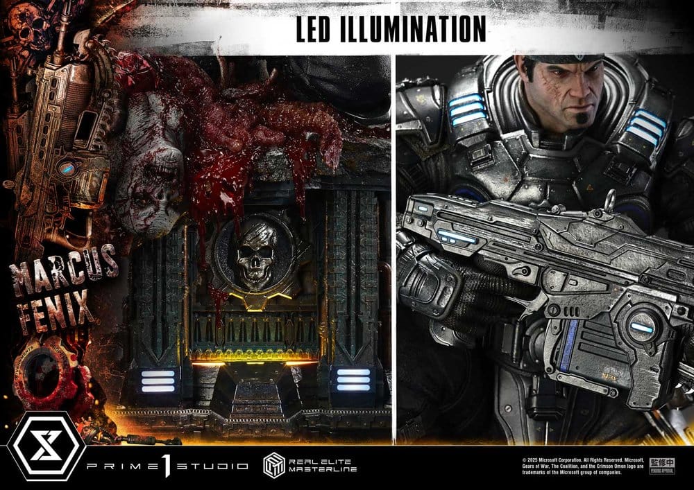 [PREORDINE] Gears of War: Reloaded Statua 1/3 Marcus Fenix Ultimate Version 97 cm - Prime 1 Studio - Statue