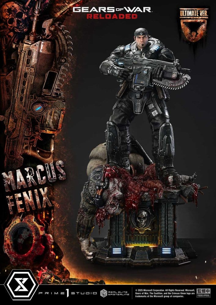 [PREORDINE] Gears of War: Reloaded Statua 1/3 Marcus Fenix Ultimate Version 97 cm - Prime 1 Studio - Statue