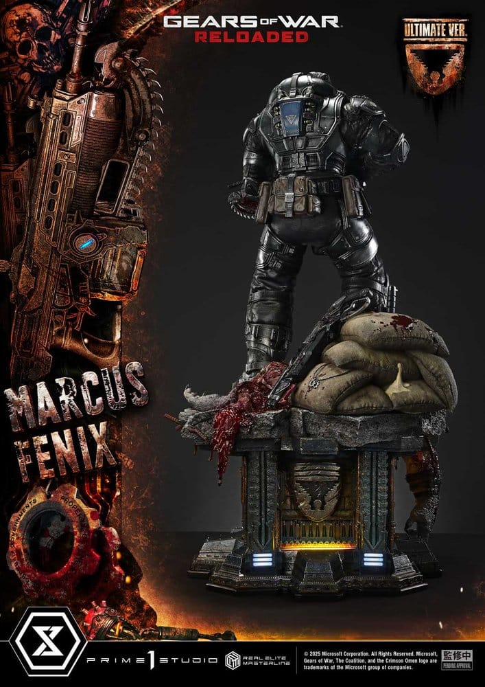 [PREORDINE] Gears of War: Reloaded Statua 1/3 Marcus Fenix Ultimate Version 97 cm - Prime 1 Studio - Statue