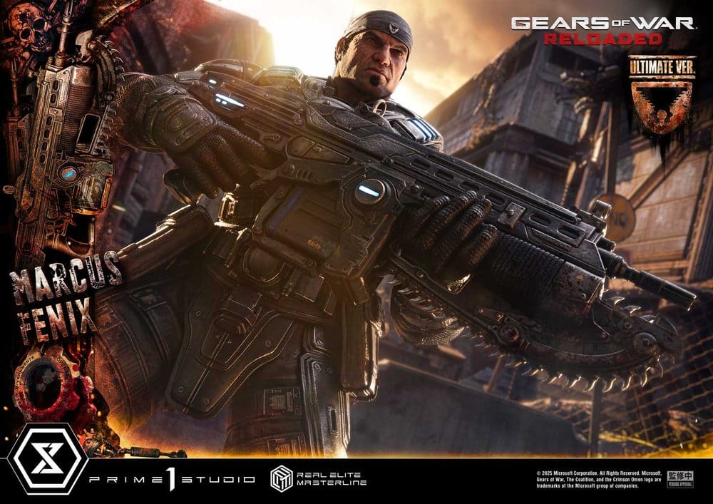 [PREORDINE] Gears of War: Reloaded Statua 1/3 Marcus Fenix Ultimate Version 97 cm - Prime 1 Studio - Statue