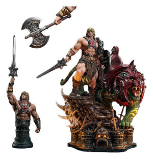 [PREORDINE] Statua Masters of the Universe He-Man & Battle Cat Ultimate Bonus Version 86 cm - Prime 1 Studio - Statue