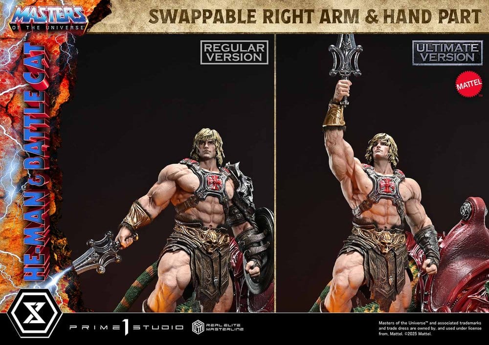[PREORDINE] Statua Masters of the Universe He-Man & Battle Cat Ultimate Bonus Version 86 cm - Prime 1 Studio - Statue