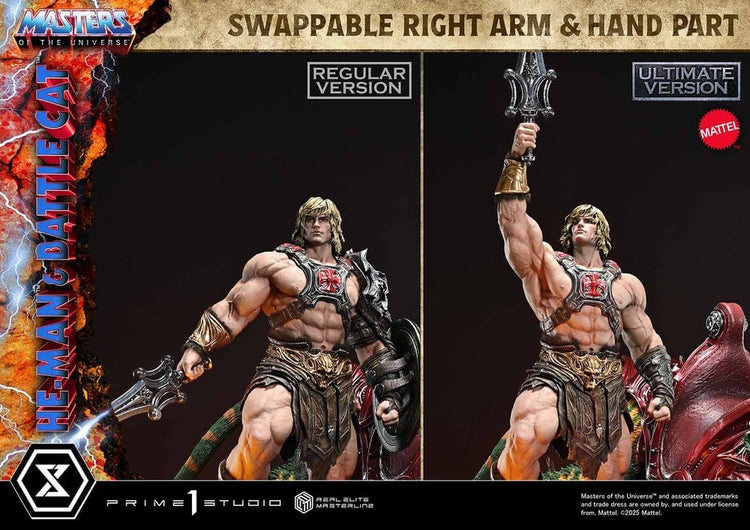 [PREORDINE] Statua Masters of the Universe He-Man & Battle Cat Ultimate Bonus Version 86 cm - Prime 1 Studio - Statue