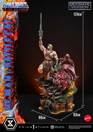 [PREORDINE] Statua Masters of the Universe He-Man & Battle Cat Ultimate Bonus Version 86 cm - Prime 1 Studio - Statue