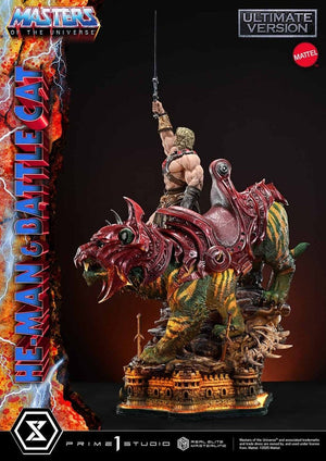 [PREORDINE] Statua Masters of the Universe He-Man & Battle Cat Ultimate Bonus Version 86 cm - Prime 1 Studio - Statue