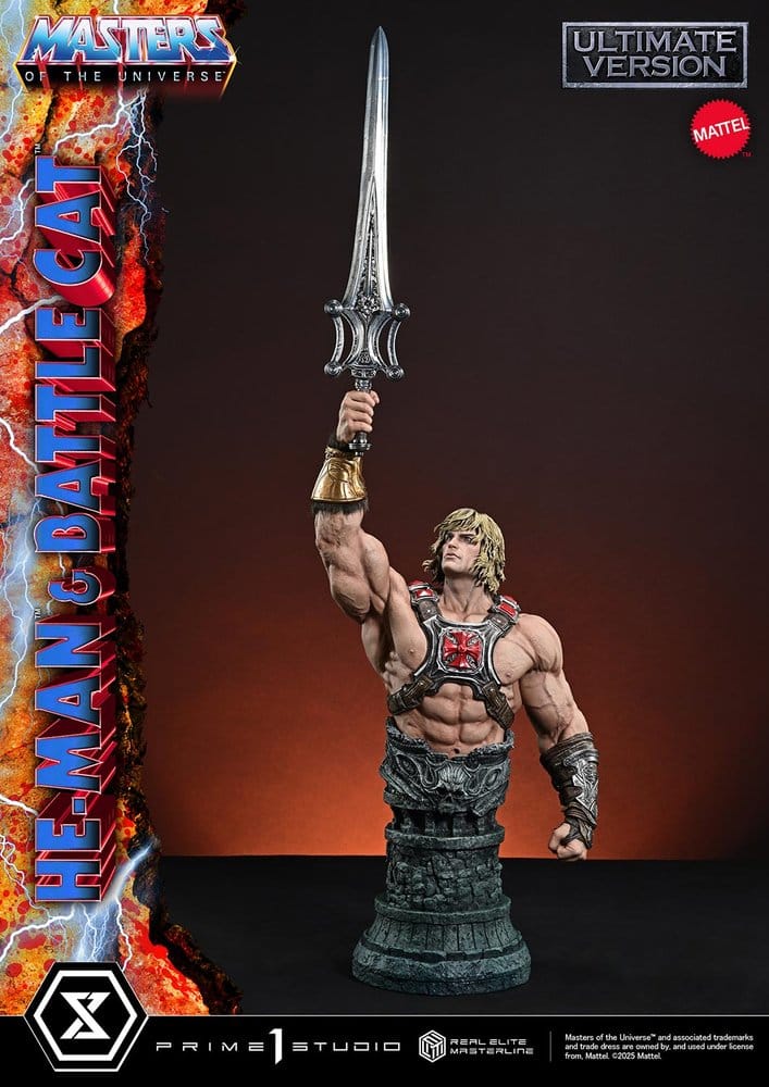 [PREORDINE] Statua Masters of the Universe He-Man & Battle Cat Ultimate Bonus Version 86 cm - Prime 1 Studio - Statue