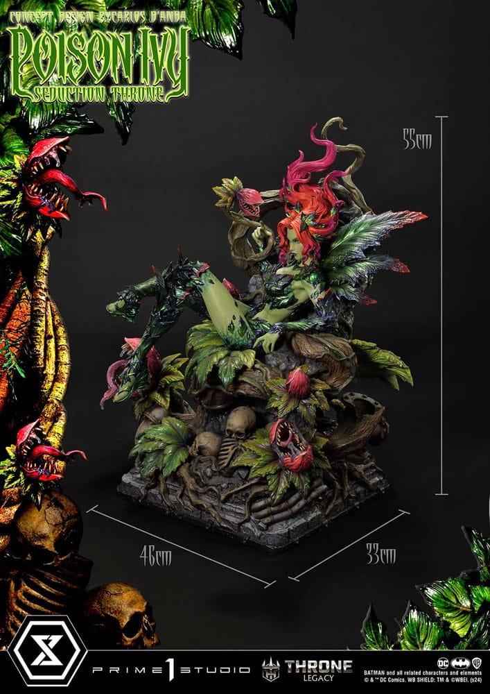[PREORDINE] Statua DC Comics Throne Legacy Collection 1/4 Batman Poison Ivy Seduction Throne 55 cm - Prime 1 Studio - Statue