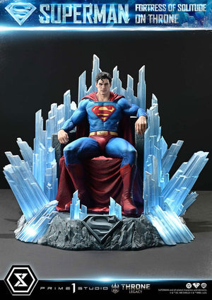 [PREORDINE] Statua DC Comics Superman Fortress of Solitude on Throne 1/4 (Design Gabriele Dell'Otto) 52 cm - Prime 1 Studio - Statue