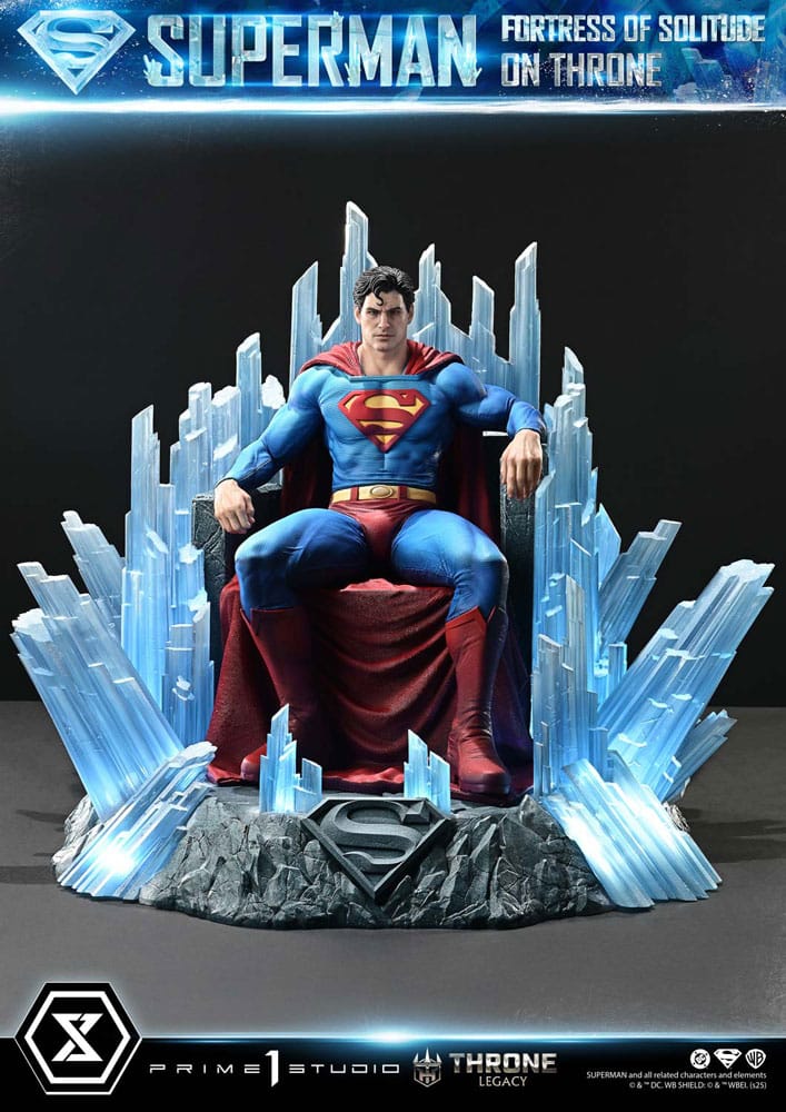 [PREORDINE] Statua DC Comics Superman Fortress of Solitude on Throne 1/4 (Design Gabriele Dell'Otto) 52 cm - Prime 1 Studio - Statue