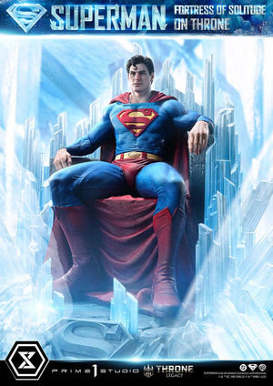 [PREORDINE] Statua DC Comics Superman Fortress of Solitude on Throne 1/4 (Design Gabriele Dell'Otto) 52 cm - Prime 1 Studio - Statue