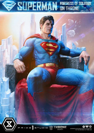 [PREORDINE] Statua DC Comics Superman Fortress of Solitude on Throne 1/4 (Design Gabriele Dell'Otto) 52 cm - Prime 1 Studio - Statue
