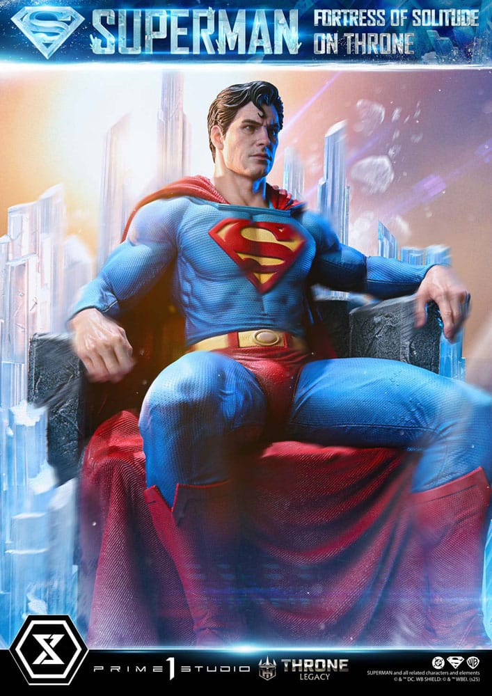 [PREORDINE] Statua DC Comics Superman Fortress of Solitude on Throne 1/4 (Design Gabriele Dell'Otto) 52 cm - Prime 1 Studio - Statue