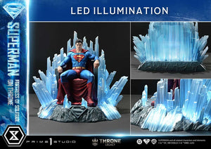 [PREORDINE] Statua DC Comics Superman Fortress of Solitude on Throne 1/4 (Design Gabriele Dell'Otto) 52 cm - Prime 1 Studio - Statue