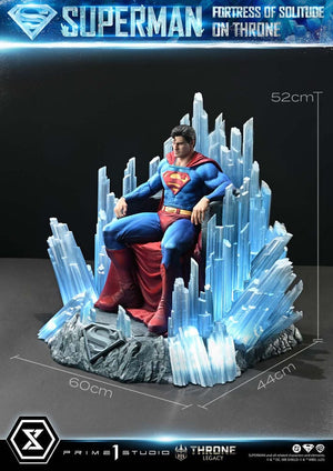 [PREORDINE] Statua DC Comics Superman Fortress of Solitude on Throne 1/4 (Design Gabriele Dell'Otto) 52 cm - Prime 1 Studio - Statue